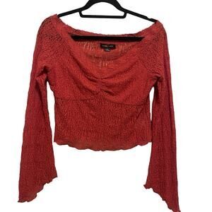 Women's Silence + Noise Cropped Lace Top
